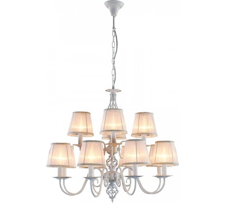 Люстра Citilux Ровена с абажурами Белая CL427220