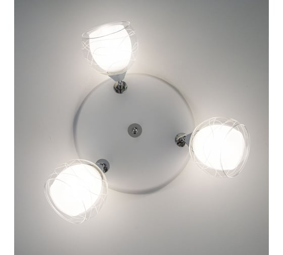 Люстра Citilux Самба с поворотными плафонами Белая Хром CL158131