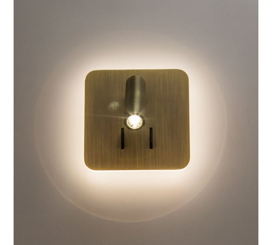 Бра с выключателем Citilux Декарт LED Бронза CL704423