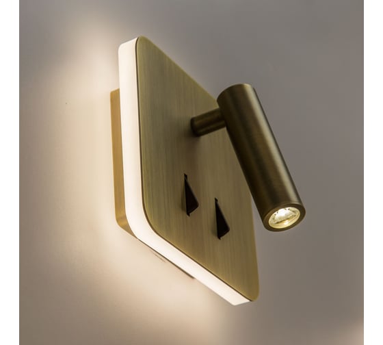 Бра с выключателем Citilux Декарт LED Бронза CL704423