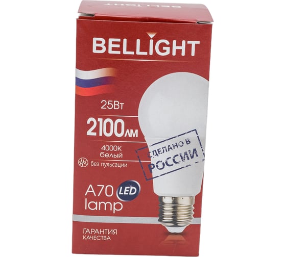 Светодиодная лампа BELLIGHT LED A70 220V/25W/E27 4000К 2100лм 85339515