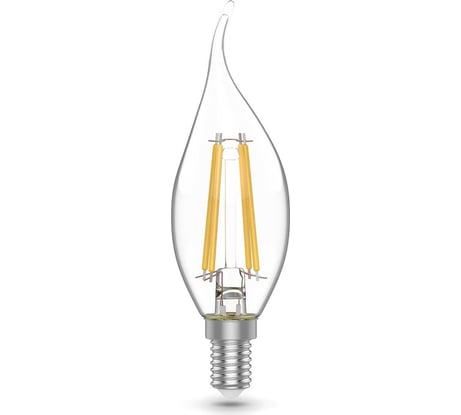 Филаментная лампа Gauss E14 свеча на ветру 5.5W 4100К (3 шт) 1041126T