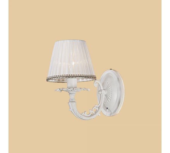 Бра Citilux Канон с абажуром и выключателем Белое CL412312