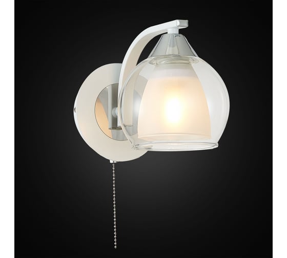 Бра Citilux Кристи с выключателем Белое Хром CL152310
