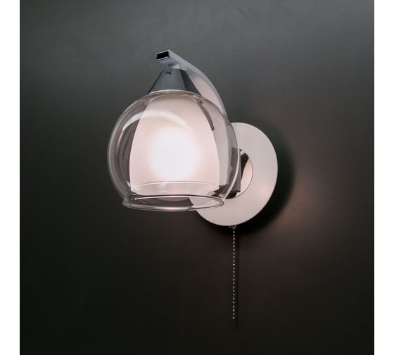 Бра Citilux Кристи с выключателем Белое Хром CL152310