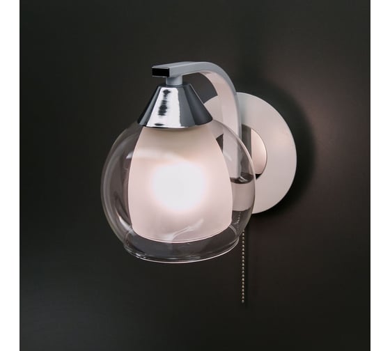 Бра Citilux Кристи с выключателем Белое Хром CL152310