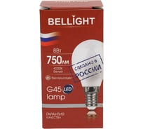 Светодиодная лампа BELLIGHT LED G45 220V/8W/E14 4000K 750Lm 86170873
