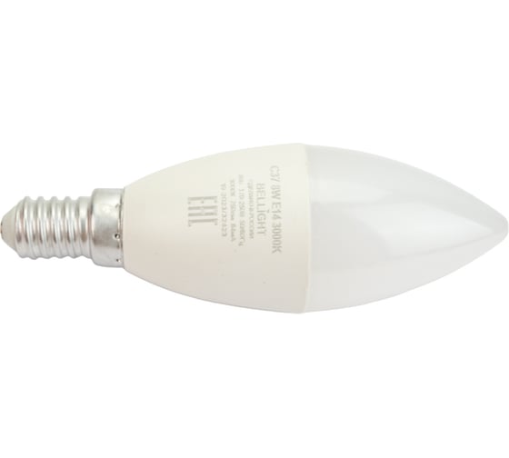Светодиодная лампа BELLIGHT LED C37 220V/8W/E14 3000K 750Lm 86170886 1