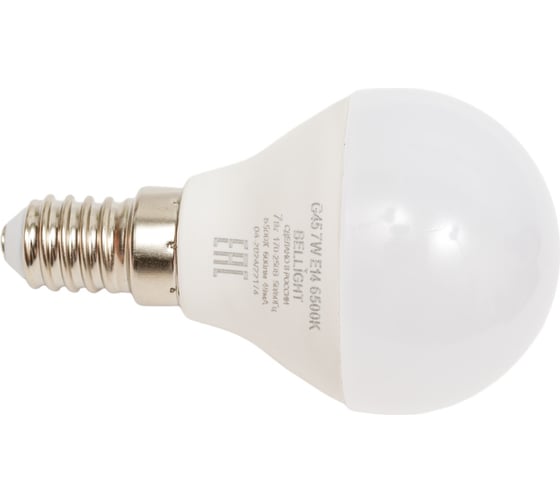 Светодиодная лампа BELLIGHT LED G45 220/7W/E14 6500K 600Lm 86170872