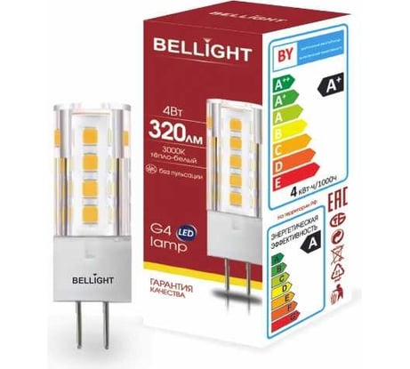 Светодиодная лампа BELLIGHT G4 4W 320Lm 3000К 88297907