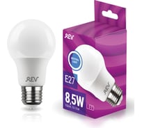 Светодиодная лампа REV, LED A60 Е27 8.5W 680Лм, 4000K, холодный свет 32380 8