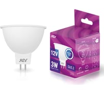 Светодиодная лампа REV LED MR16 GU5.3 3W 240Лм, 4000K, холодный свет, 12V 32370 9
