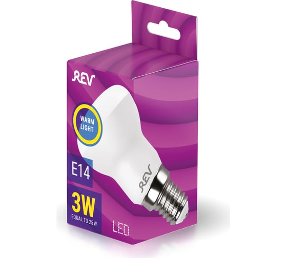 Светодиодная лампа REV, LED R39 Е14 3W, 2700K, теплый свет 32361 7