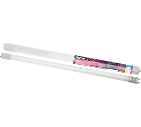 Лампа светодиодная RITTER LED T8 600 мм G13 10 W 800 Лм, 4000К, нейтральный свет, 32390 7