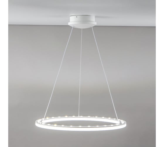 Подвесная люстра Citilux Электрон LED с пультом Белая CL710B64S