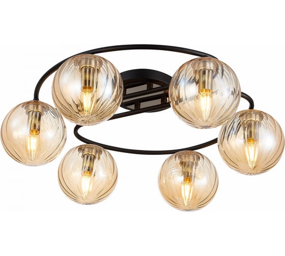 Потолочная люстра Citilux Эрни Чёрная CL122165