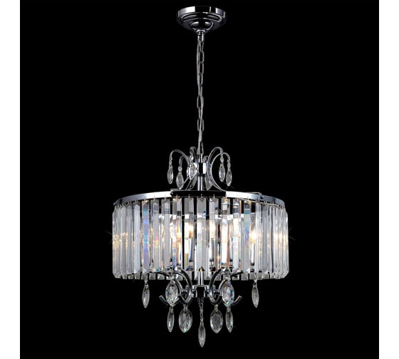 Подвесная хрустальная люстра Citilux Инга Хром CL335161
