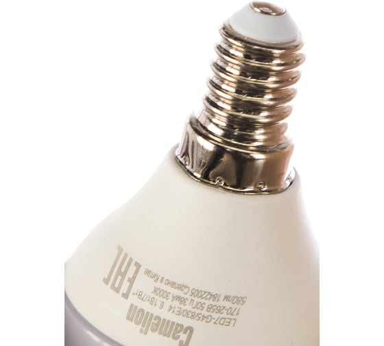 Светодиодная лампа 7Вт 220В Camelion LED7-G45/830/E14 12069