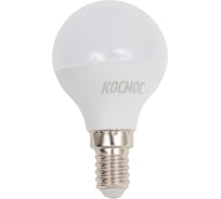 Светодиодная лампа КОСМОС LED 10.5Вт Шар 220В E14 6500K, LkeLED10.5wGL45E1465