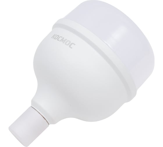 Светодиодная лампа КОСМОС HWLED 65W E27 6500K переходник в комплекте на Е40, LksmHWLED65WE2765