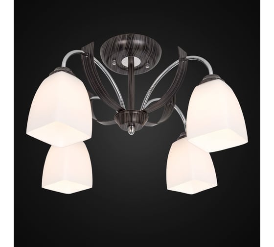 Люстра потолочная Citilux Крокус Венге Хром CL128141