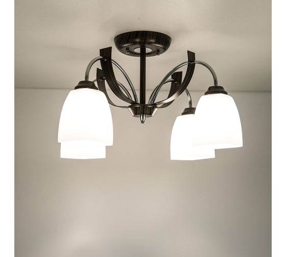 Люстра потолочная Citilux Крокус Венге Хром CL128141