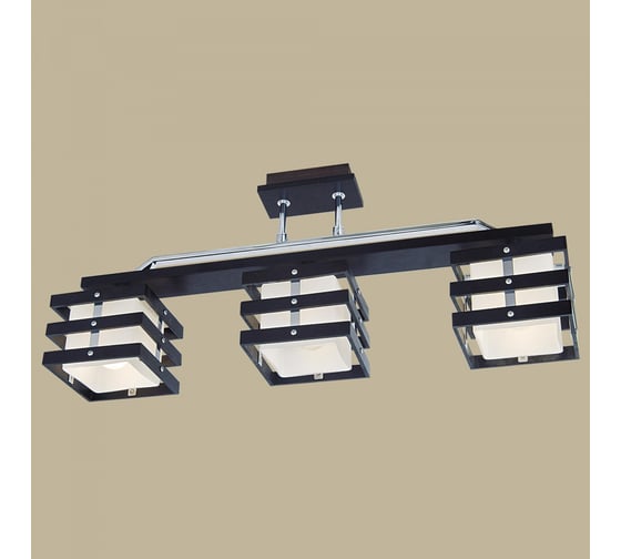 Деревянная люстра Citilux Киото Венге Хром CL133231