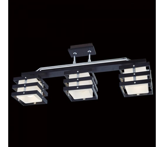Деревянная люстра Citilux Киото Венге Хром CL133231