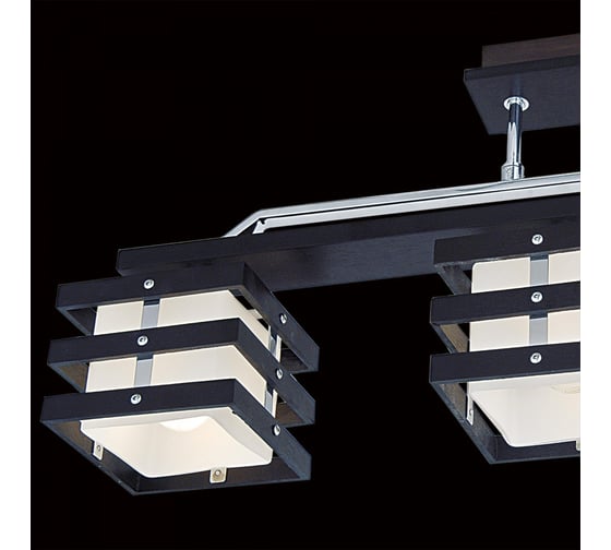 Деревянная люстра Citilux Киото Венге Хром CL133231