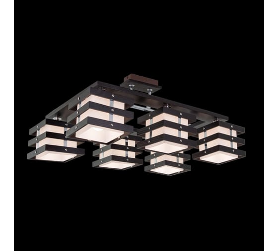 Деревянная люстра Citilux Киото Венге Хром CL133161