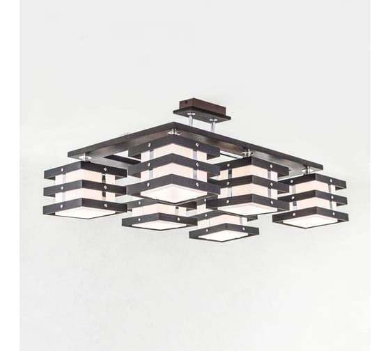 Деревянная люстра Citilux Киото Венге Хром CL133161