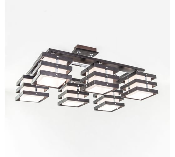 Деревянная люстра Citilux Киото Венге Хром CL133161