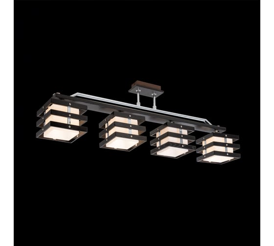 Деревянная люстра Citilux Киото Венге Хром CL133241