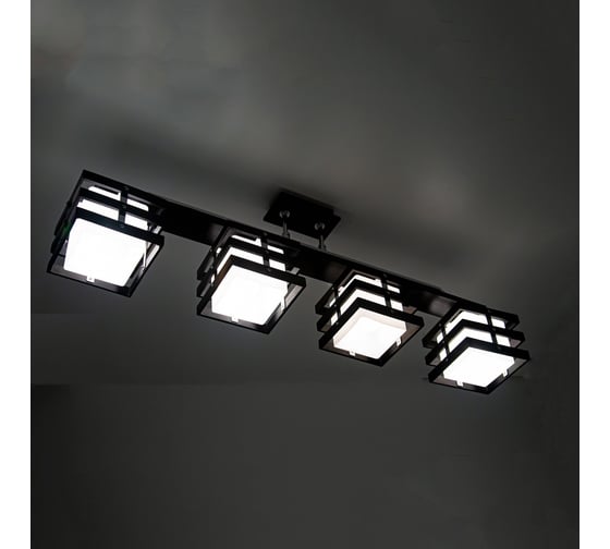 Деревянная люстра Citilux Киото Венге Хром CL133241