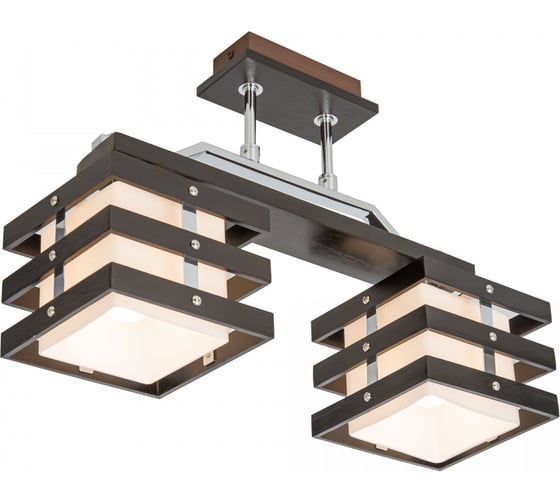 Деревянная люстра Citilux Киото Венге Хром CL133221