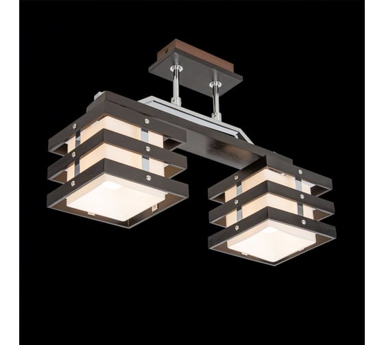 Деревянная люстра Citilux Киото Венге Хром CL133221