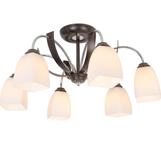 Потолочная люстра Citilux Крокус Венге Хром CL128161