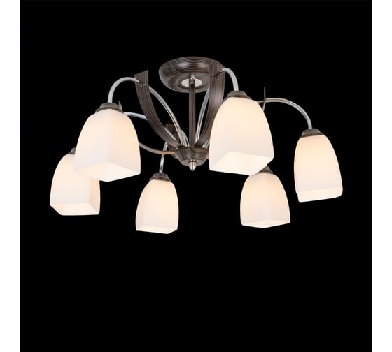 Потолочная люстра Citilux Крокус Венге Хром CL128161