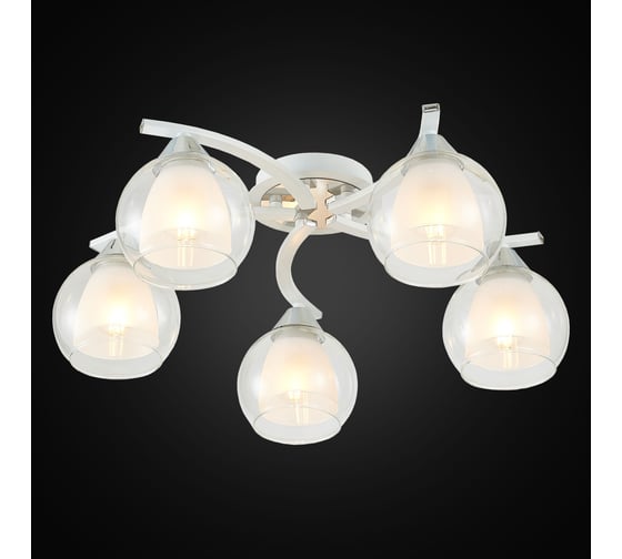 Потолочная люстра Citilux Кристи Белая Хром CL152150