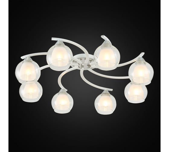 Потолочная люстра Citilux Кристи Белая Хром CL152180
