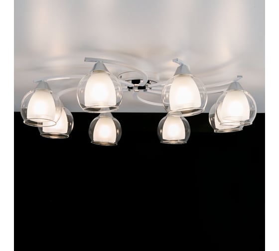 Потолочная люстра Citilux Кристи Белая Хром CL152180