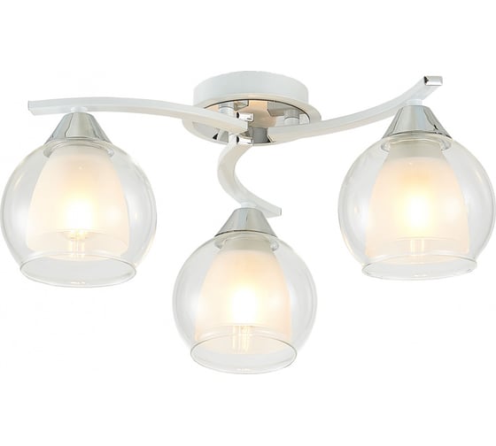 Потолочная люстра Citilux Кристи Белая Хром CL152130 1