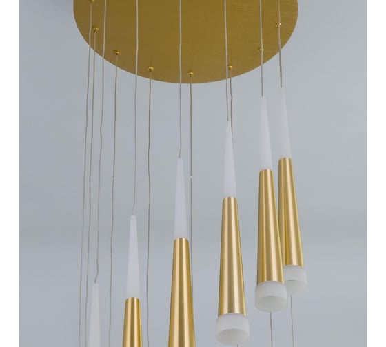 Каскадная люстра Citilux Вегас LED Золото CL227142