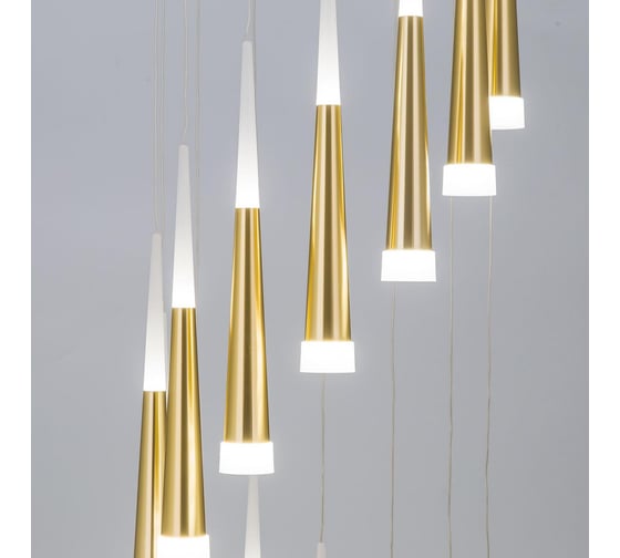 Каскадная люстра Citilux Вегас LED Золото CL227142