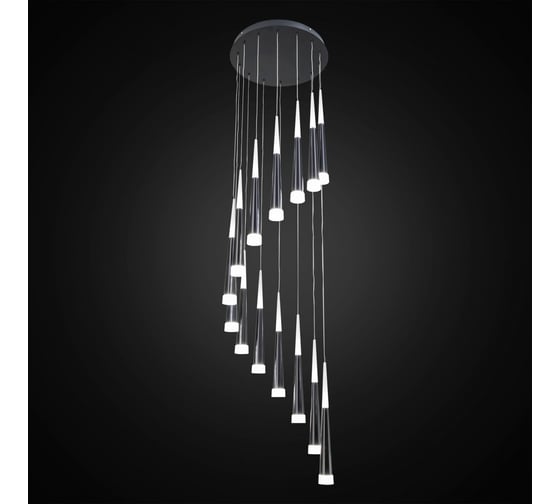 Каскадная люстра Citilux Вегас LED Чёрная CL227141