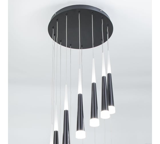 Каскадная люстра Citilux Вегас LED Чёрная CL227141