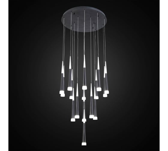 Каскадная люстра Citilux Вегас LED Чёрная CL227161