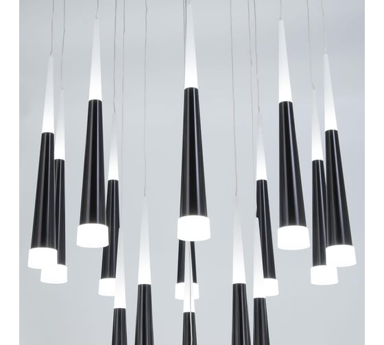 Каскадная люстра Citilux Вегас LED Чёрная CL227161