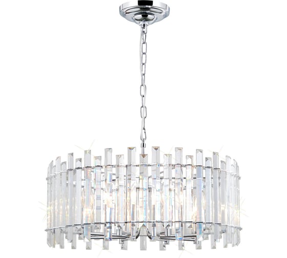 Подвесная хрустальная люстра Citilux Ингвар Хром CL334181