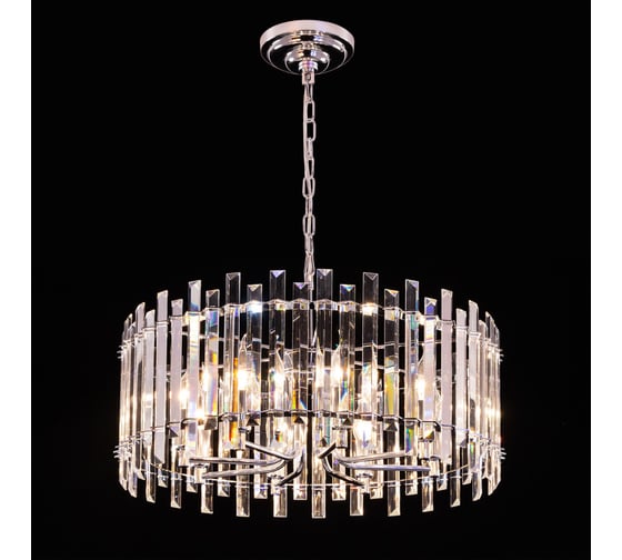 Подвесная хрустальная люстра Citilux Ингвар Хром CL334181